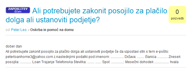Ponudba za kredit