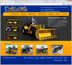 Spletna stran ponudnika