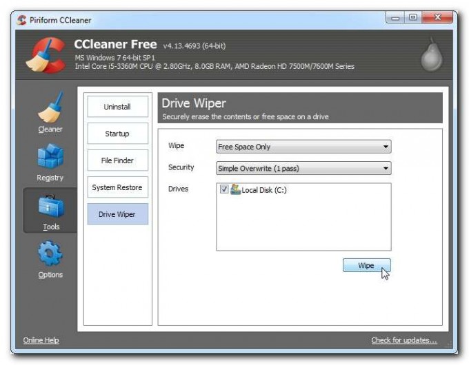 Piriform CCleaner CCleaner64 12.5.2014 , 16:10:22