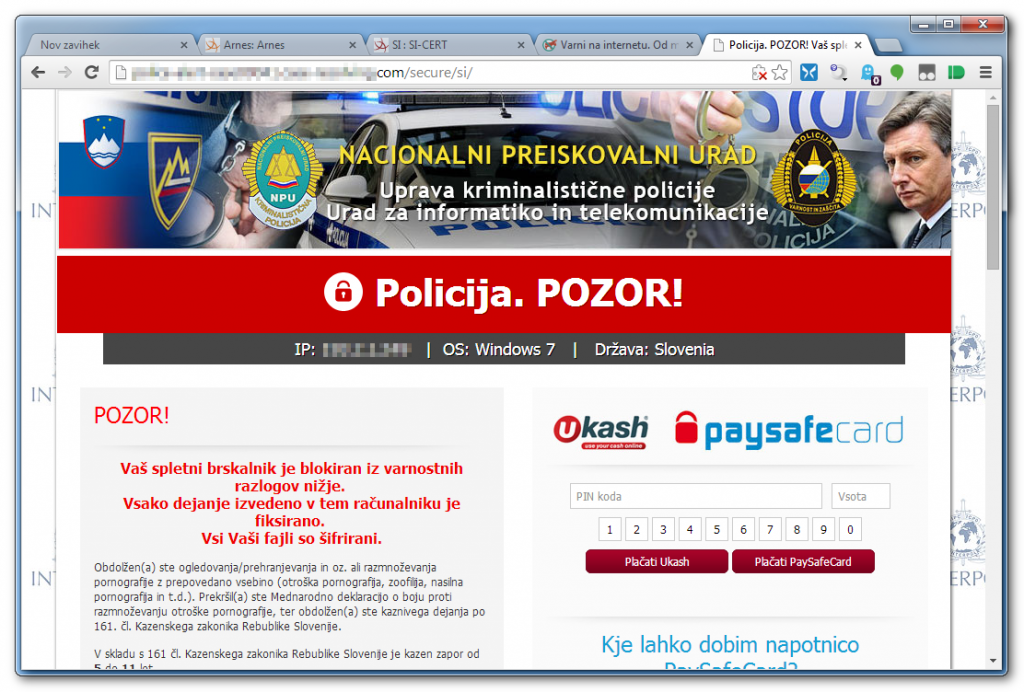 Lažno obvestilo policije