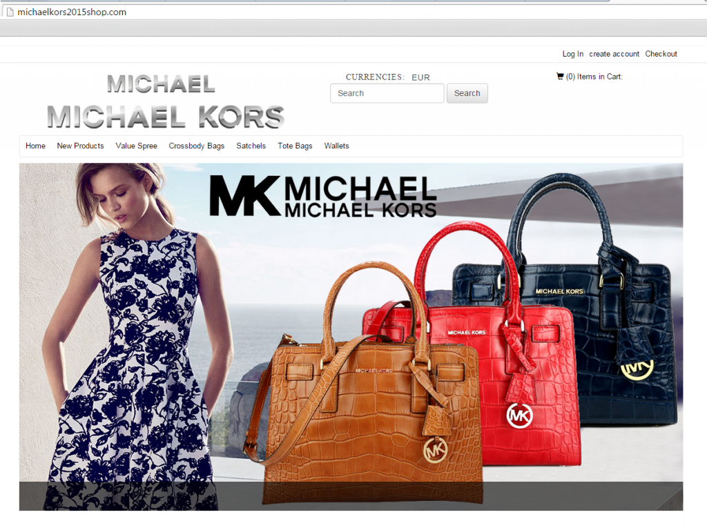 Lažna spletna trgovina Michael Kors