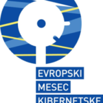 Logotip kampanje Evropski mesec kibervarnosti. 