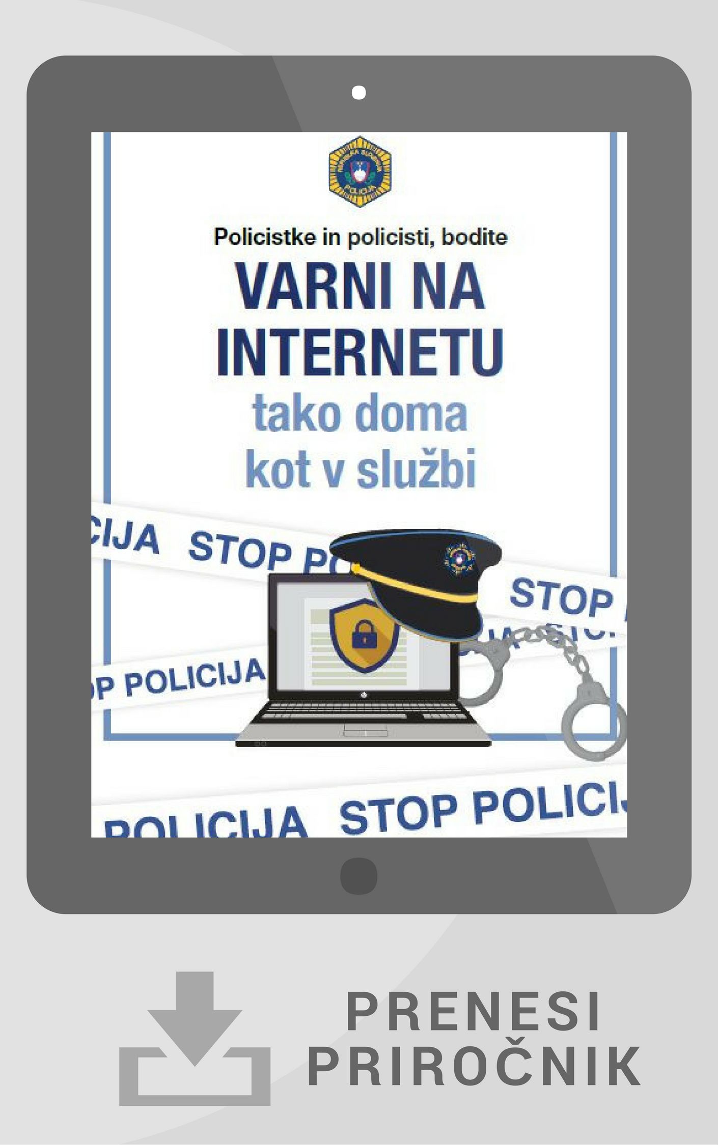 Naslovnica priročnika za zaposlene v Policiji