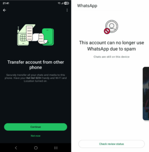Prevzem Whatsapp računa
