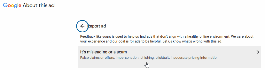 Projava oglasa na Google ads.