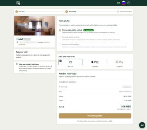Lažna spletna stran z obrazcem za vpis kreditne kartice.